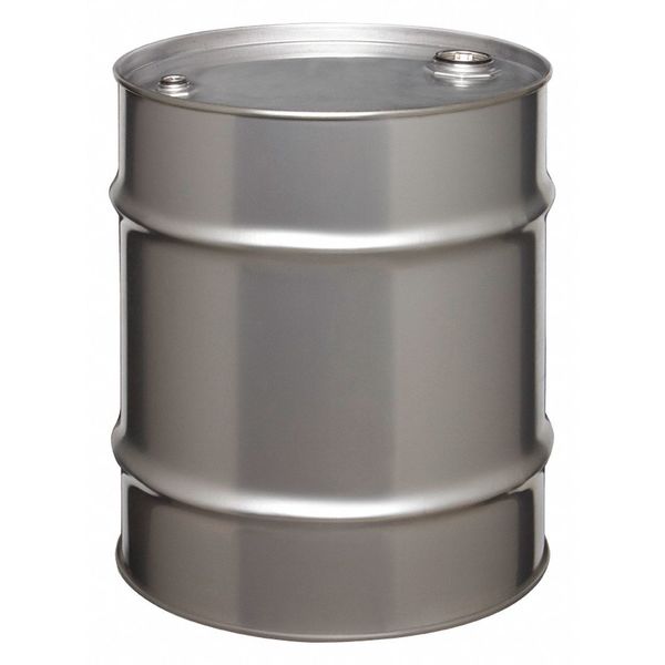 Closed Head Transport Drum, 304 Stainless Steel, 20 gal, Unlined, Silver