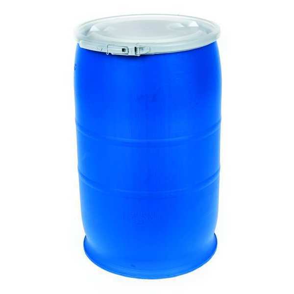 Open Head Transport Drum, Polyethylene, 30 gal, Unlined, Blue