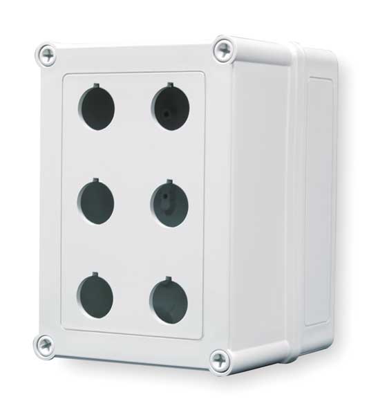Pushbutton Enclosure, 22mm, 6.65 in. H