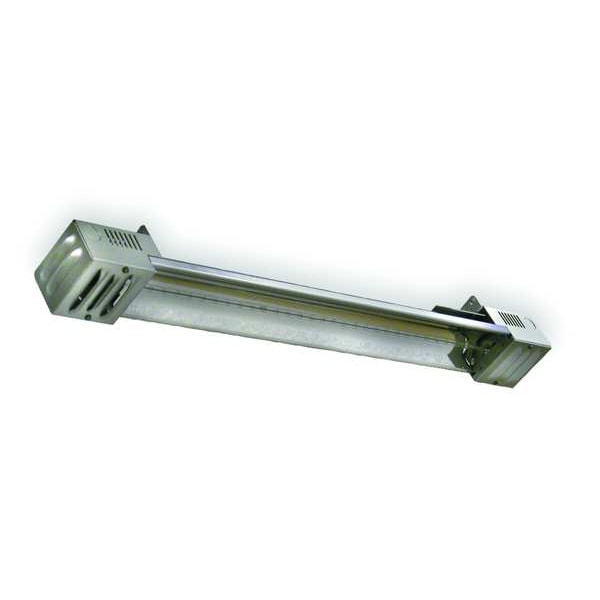 Electric Infrared Heater, Suspended, Aluminum, 5460 BtuH, 277V AC
