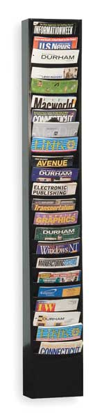 Literature Rack 20 Compartments, 13-1/8