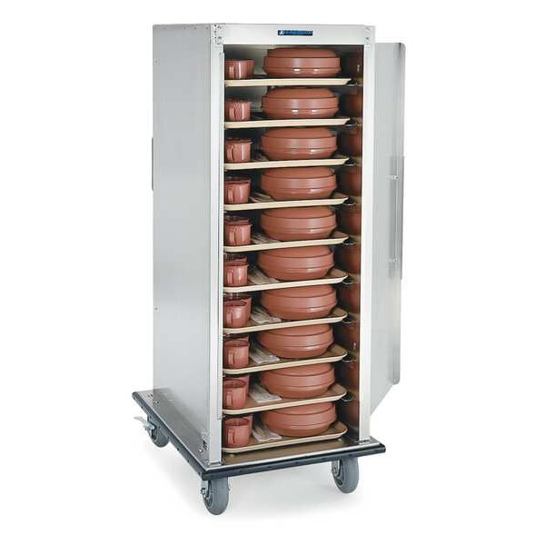 Tray Delivery Cart, Stainless, 27x36x61