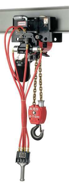 Air Chain Hoist, 4400 lb. Cap., 10 ft. Lft