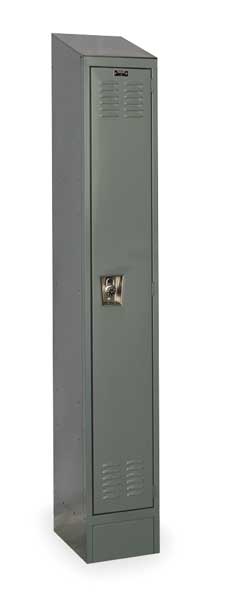 Wardrobe Locker, 12 in W, 12 in D, 82 in H, (1) Tier, (1) Wide, Dark Gray