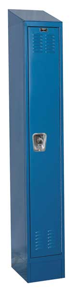 Wardrobe Locker, 12 in W, 12 in D, 82 in H, (1) Tier, (1) Wide, Marine Blue
