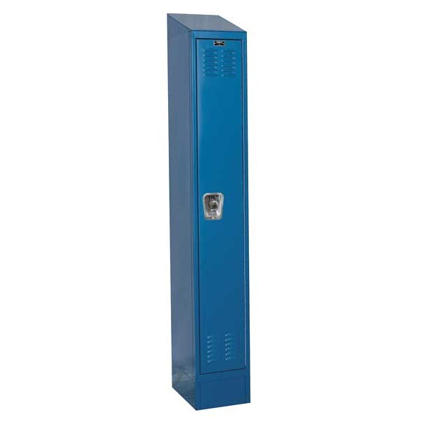 Wardrobe Locker, 12 in W, 15 in D, 83 in H, (1) Tier, (1) Wide, Marine Blue
