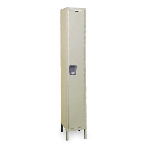 Wardrobe Locker, 15 in W, 18 in D, 78 in H, (1) Tier, (1) Wide, Tan