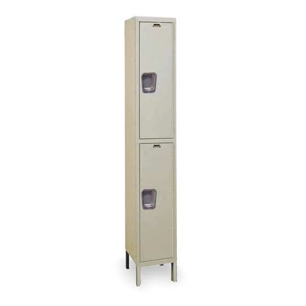Wardrobe Locker, 12 in W, 18 in D, 78 in H, (1) Wide, (2) Openings, Tan