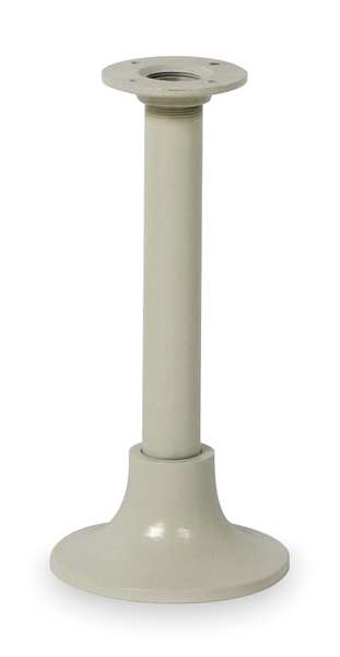 Bench Pedestal, H 16 3/4, Steel/Aluminum