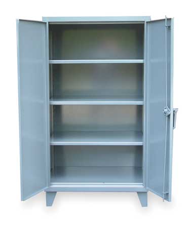 12 ga. Steel Storage Cabinet, 48 in W, 66 in H, Stationary