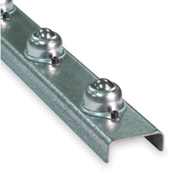 Flow Rail, 5 ft L, 2 1/2 in W, 120 lb/ft (5 ft Supports) Max Load Capacity