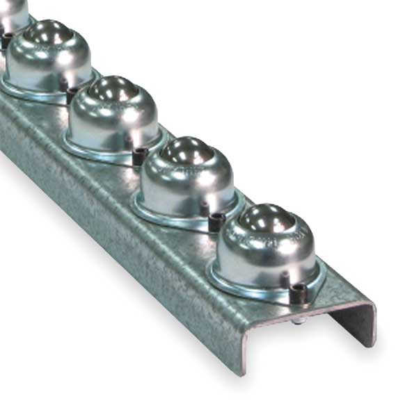 Flow Rail, 5 ft L, 2 1/2 in W, 120 lb/ft (5 ft Supports) Max Load Capacity