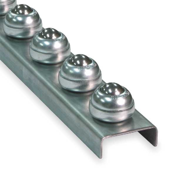 Flow Rail, 5 ft L, 2 1/2 in W, 120 lb/ft (5 ft Supports) Max Load Capacity
