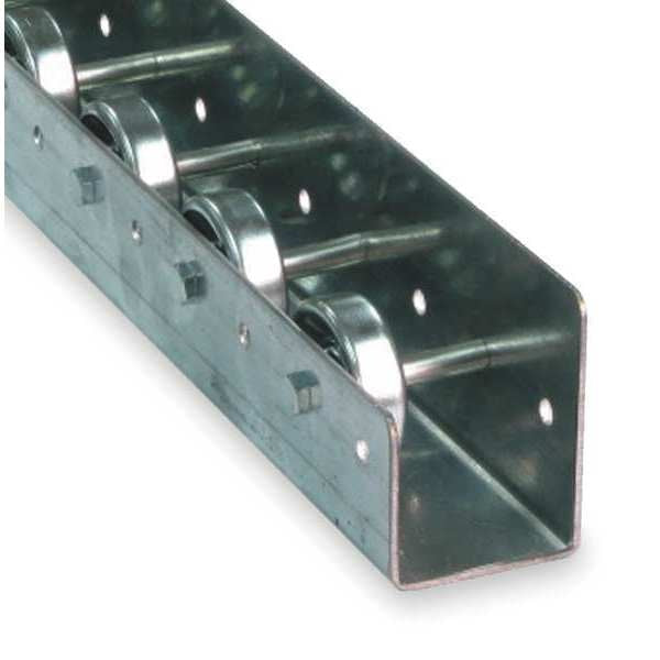 Flow Rail, 5 ft L, 2 1/4 in W, 195 lb/ft (5 ft Supports) Max Load Capacity