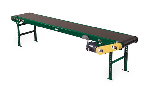 Slider Bed Belt Conveyor, 6 ft L, 34 1/2 in W, 435 lb Load Capacity