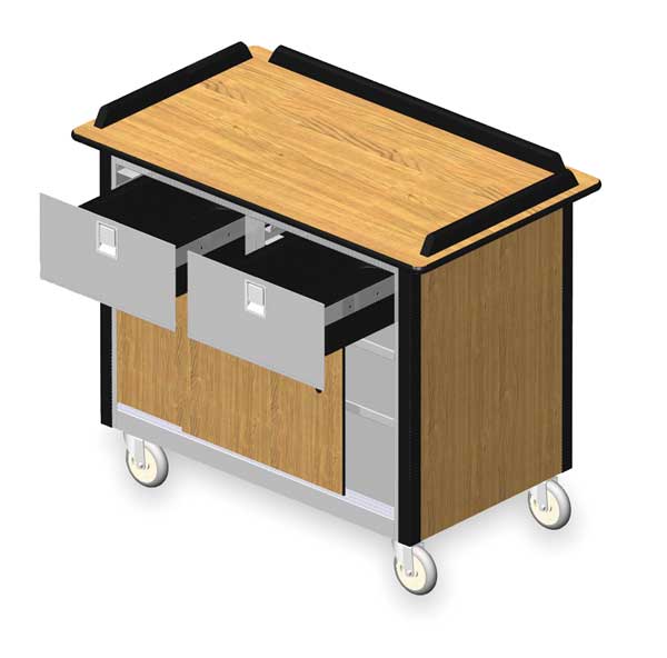 Hydration Cart, Mobil, Stainless, 45x26x38