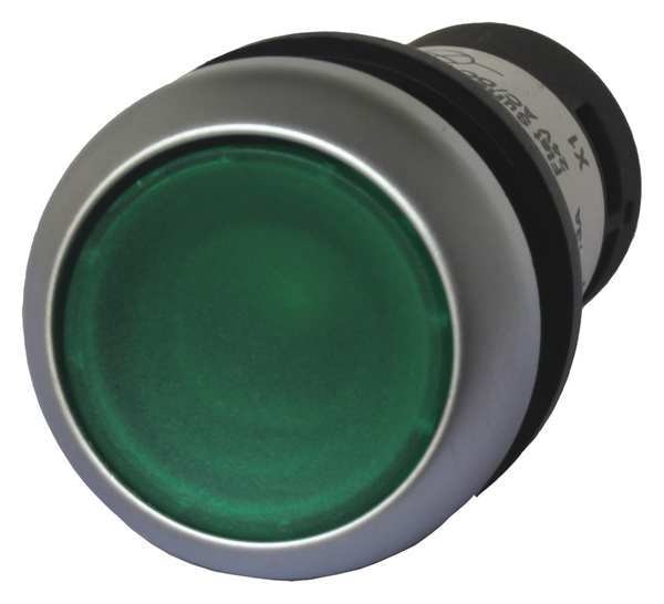 Illuminated Push Button, 22mm, Green