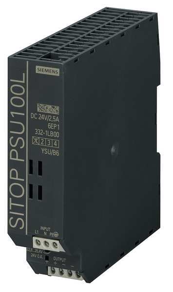 DC Power Supply, 24VDC, 2.5A, 50/60Hz