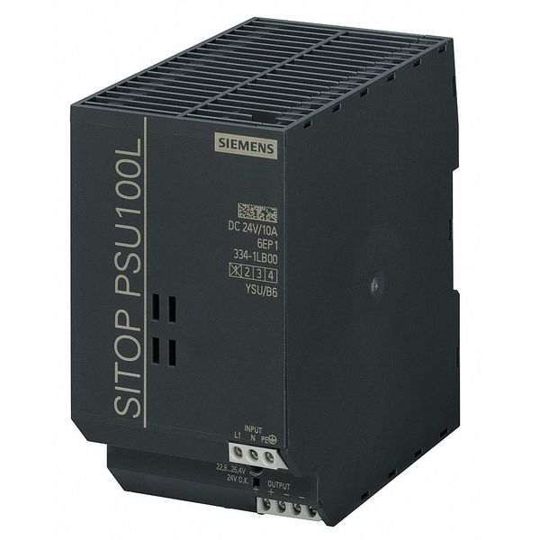 DC Power Supply, 24VDC, 10A, 50/60Hz