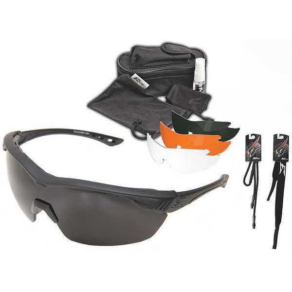 Safety Glasses, Wraparound Clear, G-15, Smoke, Tiger's Eye Polycarbonate Lens