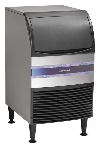 20 in W X 38 in H X 24 in D Ice Maker, Ice Production Per Day: 100 lb