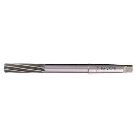 Chucking Reamer, 13/32 In., 6 Flute, HSS