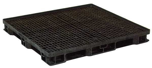 Recycled High Density Polyethylene Pallet, 48 7/8 in L, 45 7/8 in W, 6 in H