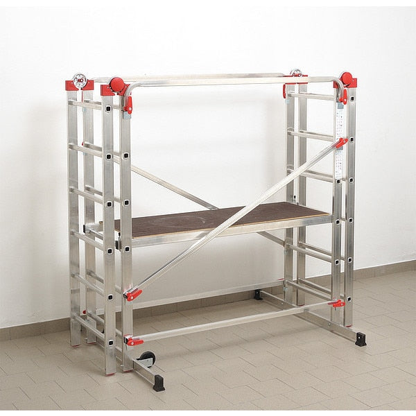 Portable Scaffold, Aluminum, 7 ft 6 in Platform Height