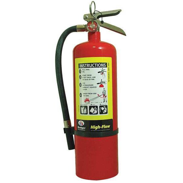 Fire Extinguisher, 1A:20B:C, Dry Chemical, 10 lb
