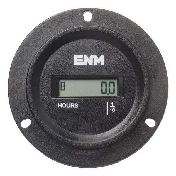 Hour Meter, 3-Hole Round, LCD