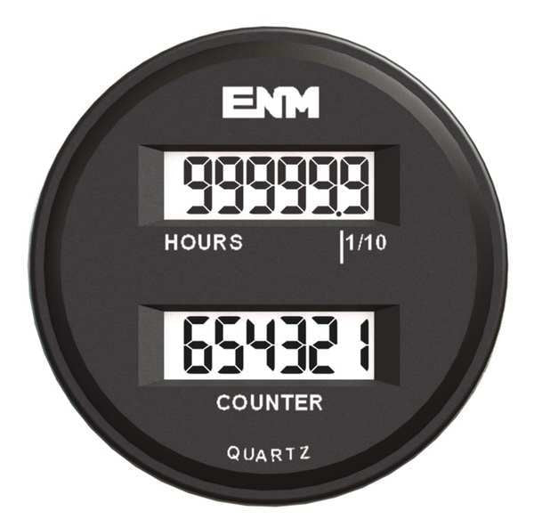 Hour Meter/ Counter, 6 Digits, LCD