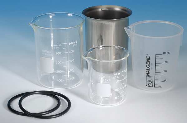 Beaker, 4 in. L x 3 in. W x 4 in. H