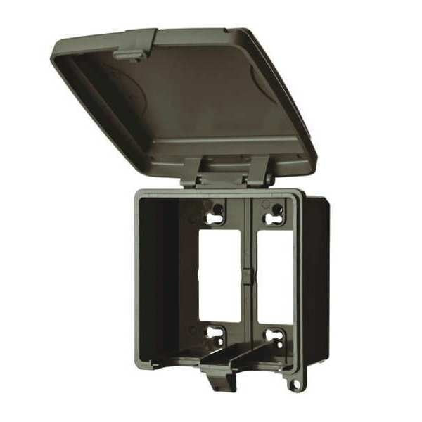 2 -Gang Vertical While In Use Weatherproof Cover, 5-9/16