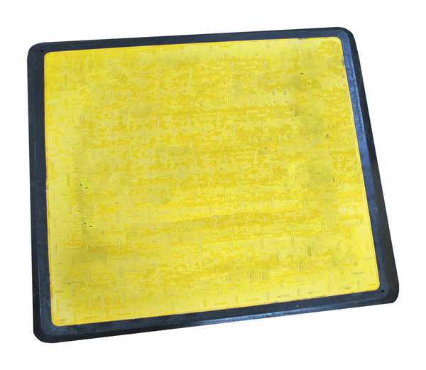 Pedestrian Trench Cover, Plastic, Yellow
