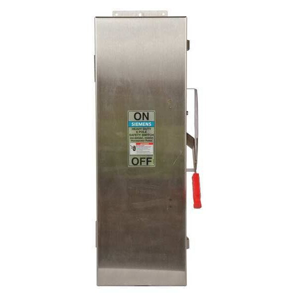 Fusible Safety Switch, Heavy Duty, 600V AC, 3PST, 30 A, NEMA 3R