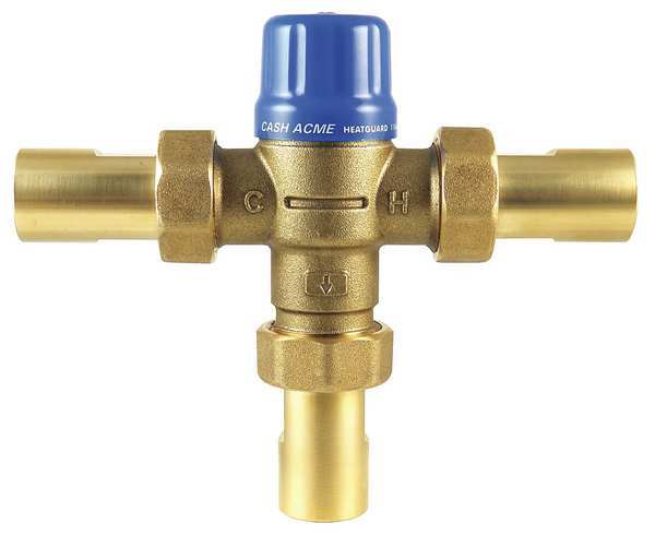 Thermostatic Mixing Valve, 3/4in., 230 psi