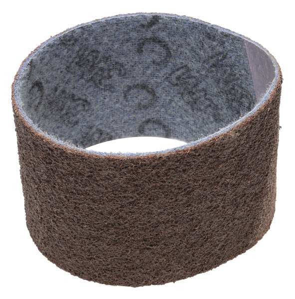 Surface Conditioning Belt, 3 1/2 in W, 15 1/2 in L, Non-Woven, Aluminum Oxide, 60 Grit, Medium