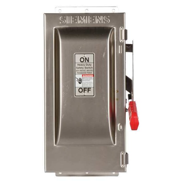 Fusible Safety Switch, Heavy Duty, 600V AC/DC, 3PST, 30 A, NEMA 4, 4X