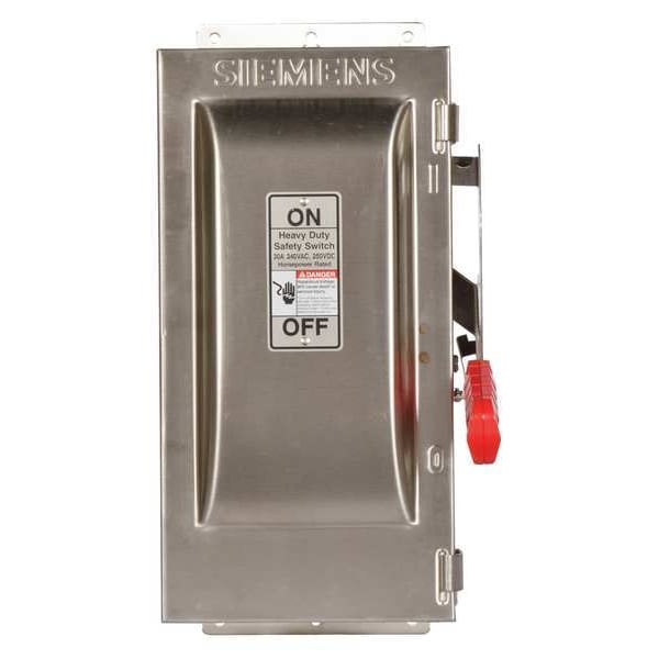 Fusible Safety Switch, Heavy Duty, 240V AC, 2PST, 30 A, NEMA 4X