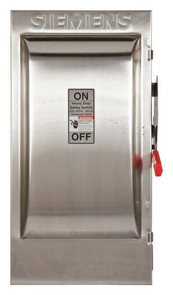 Fusible Safety Switch, Heavy Duty, 240V AC, 3PST, 200 A, NEMA 4X