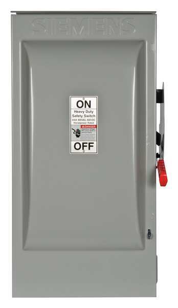 Fusible Safety Switch, Heavy Duty, 600V AC, 3PST, 200 A, NEMA 3R