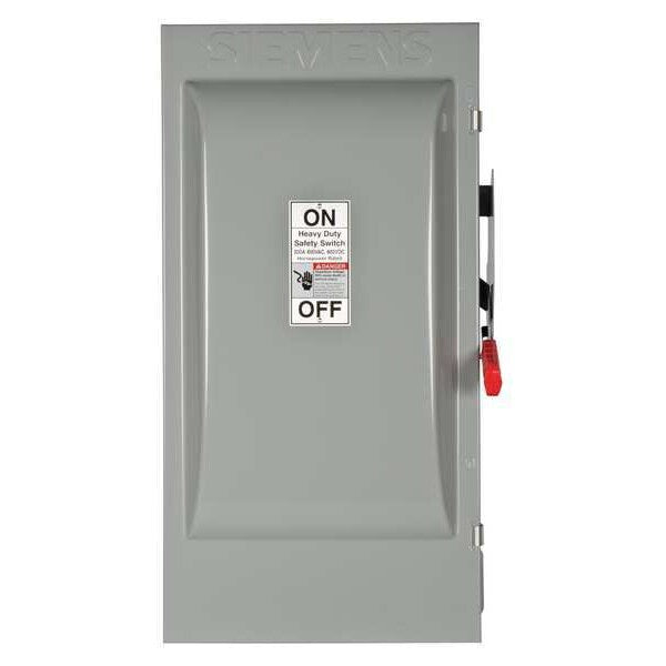 Nonfusible Safety Switch, Heavy Duty, 600V AC, 3PST, 200 A, NEMA 3R
