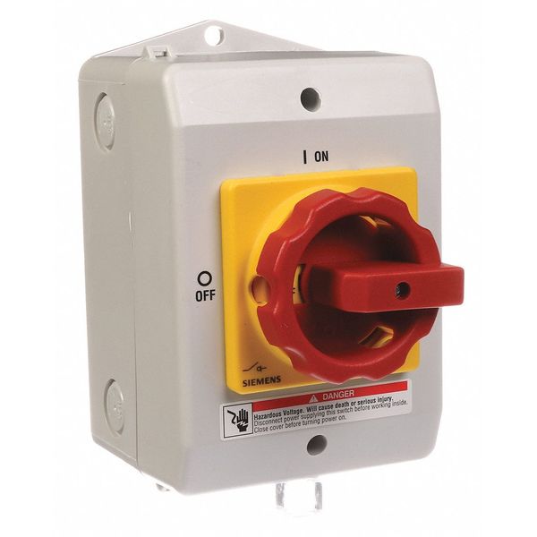 Nonfusible Safety Switch, Heavy Duty, 600V AC, 3PST, 16 A, NEMA 1, 12K, 4X