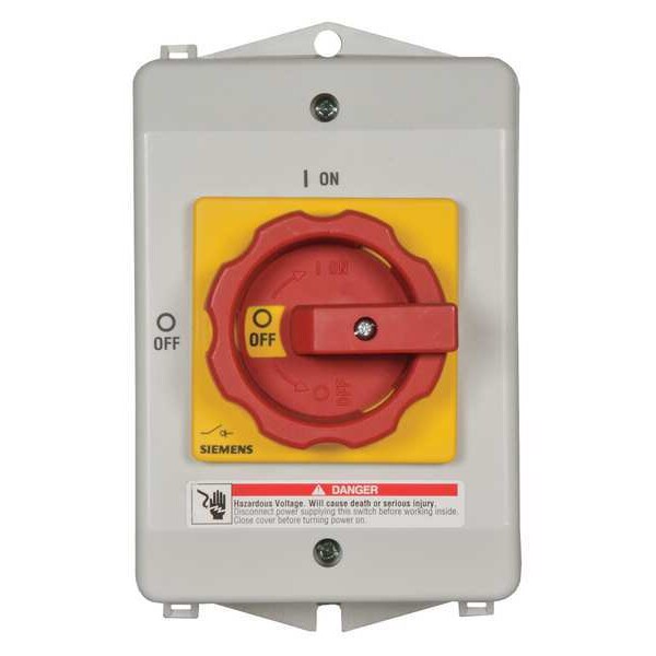 Nonfusible Safety Switch, Heavy Duty, 600V AC, 3PST, 30 A, NEMA 1, 12K, 4X