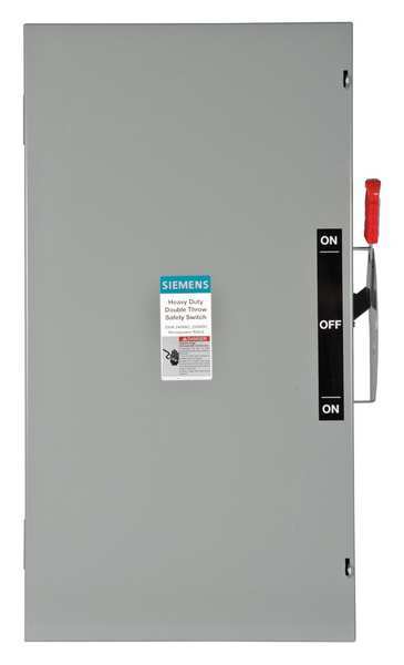 Nonfusible Single Throw Safety Switch, Heavy Duty, 240V AC, 2PST