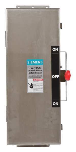 Nonfusible Safety Switch, Heavy Duty, 600V AC, 3PST, 30 A, NEMA 4, 4X