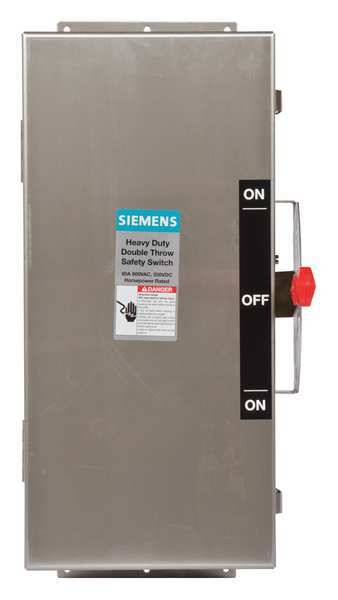 Nonfusible Safety Switch, Heavy Duty, 600V AC, 3PST, 60 A, NEMA 4, 4X