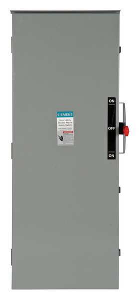 Fusible Safety Switch, Heavy Duty, 240V AC, 2PST, 200 A, NEMA 3R