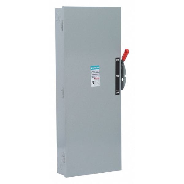 Fusible Safety Switch, Heavy Duty, 240V AC, 3PDT, 200 A, NEMA 1