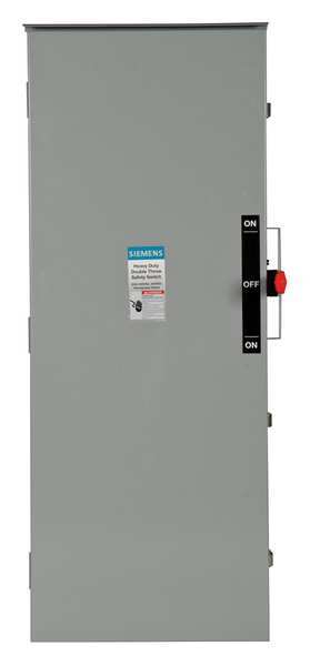 Fusible Safety Switch, Heavy Duty, 600V AC, 3PST, 200 A, NEMA 3R